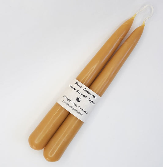 Pure Beeswax 8” Tapers